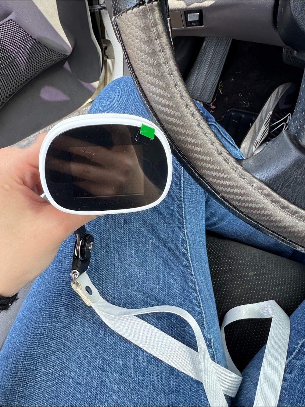 Target White Body-Mounted Camera with Black Display